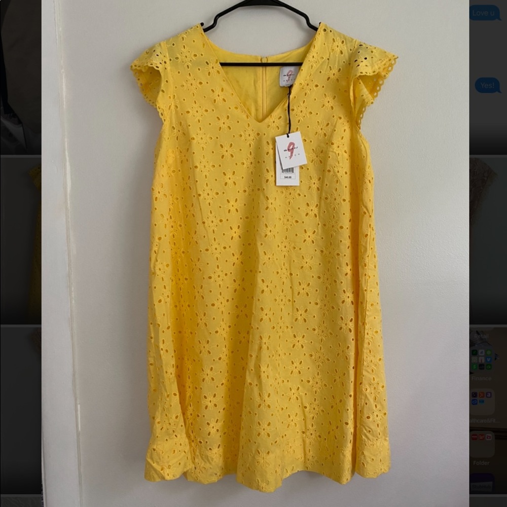 NWT Yellow Dress The 9s by Hatch Dress - Small